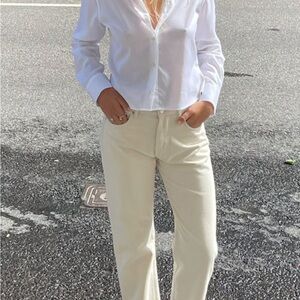 Djerf Avenue cream jeans